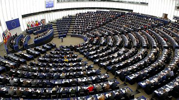 Members of the European Parliament in session in Strasbourg, France