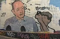 نقاشی دیواری از پسر تخم‌مرغی در استرالیا 