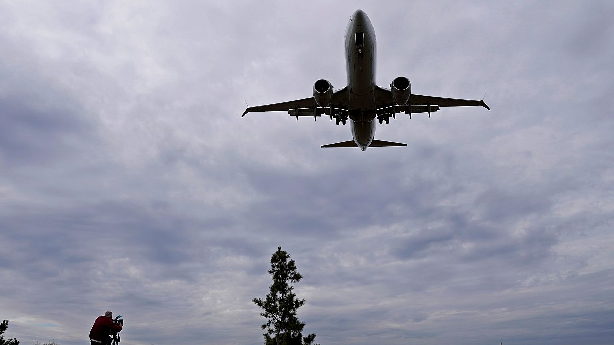 American Airlines'a ait Boeing 737 MAX 8 uçağı iniş yaparken