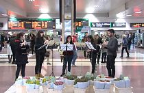 خوشآمدگویی به بهار با گل و موسیقی در مادرید