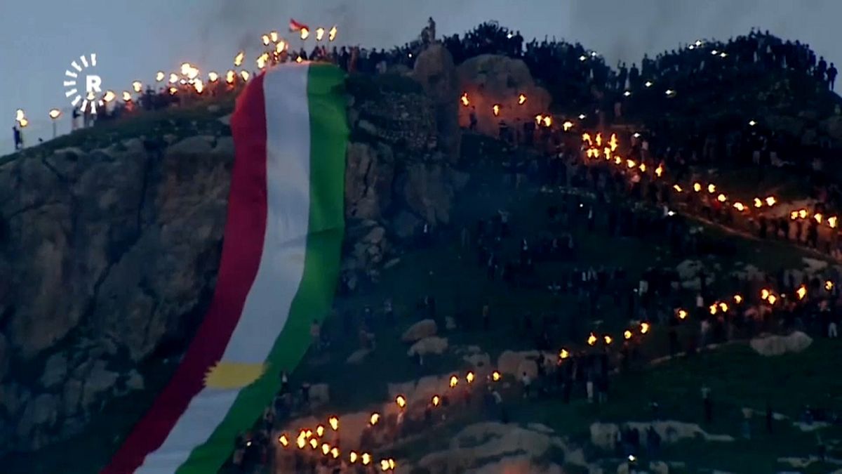 خلال احتفال أكراد العراق بعيد النوروز