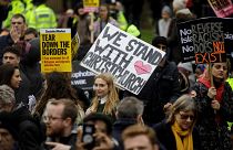 Yeni Zelanda'da camiiye gerçekleşen saldırı Londra'da protesto edildi