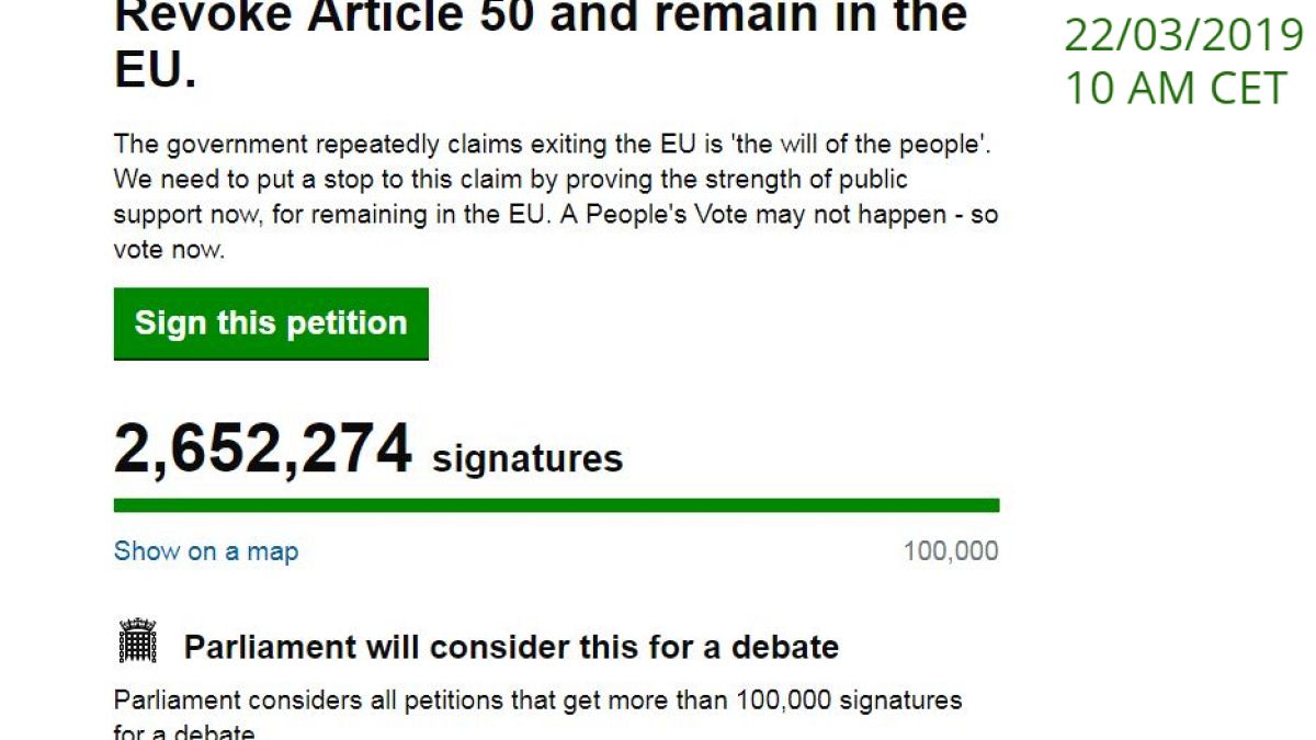 Hárommillió felett a brexit leállítását kérő petíció