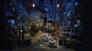 Visitors can pose for pictures surrounded by wizard treasure