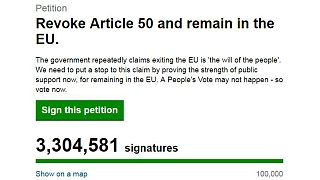 بریتانیا؛ درخواستی در مخالفت با برکسیت که طی ۴۸ ساعت میلیون ها امضا جمع کرد