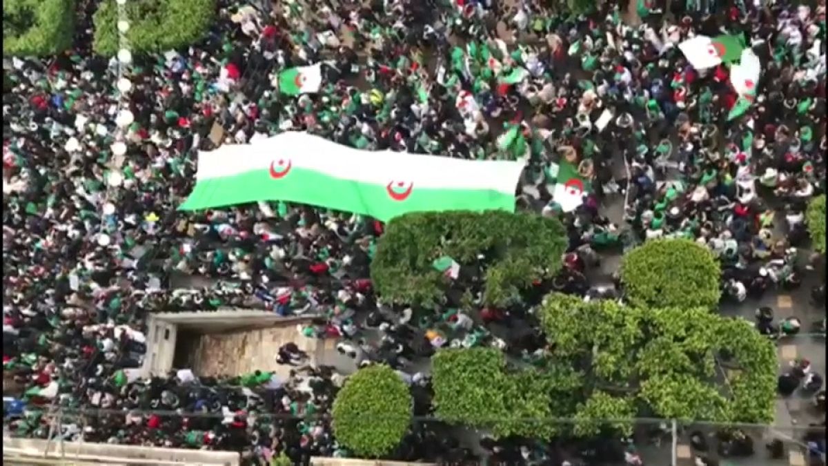 Mass protests in Algeria as defiant 82 year old president won't quit