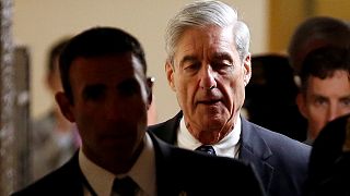 R. Mueller departs after briefing the U.S. Senate on his investigation