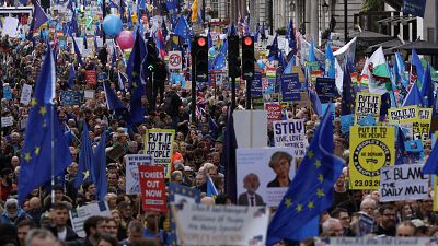 Gigantesca manifestación en Londres para pedir otro referéndum 