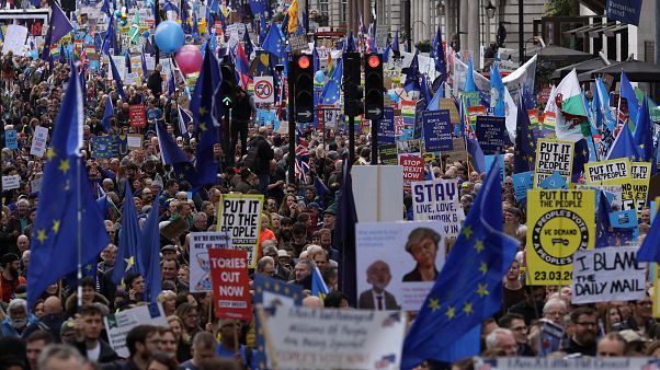 Brexit : des Britanniques mobilisés pour réclamer un nouveau vote Brexit : des Britanniques mobilisés pour réclamer un nouveau vote