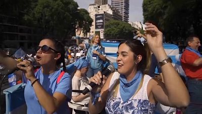 Anti-abortion activists rally in Argentina