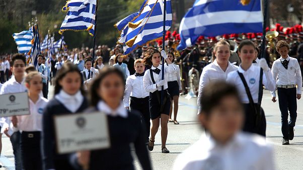 Μαθητική παρέλαση στην Αθήνα για την 25η Μαρτίου Μαθητική παρέλαση στην Αθήνα για την 25η Μαρτίου