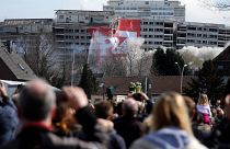 ویدئو؛ تخریب ساختمان ۲۰ طبقه در آلمان