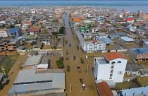 الصورة لفيضانات في إقليم غولستان شمال-شرق البلاد