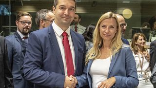 Feldman Zsolt államtitkára és Juliane Bogner-Strauss osztrák miniszter