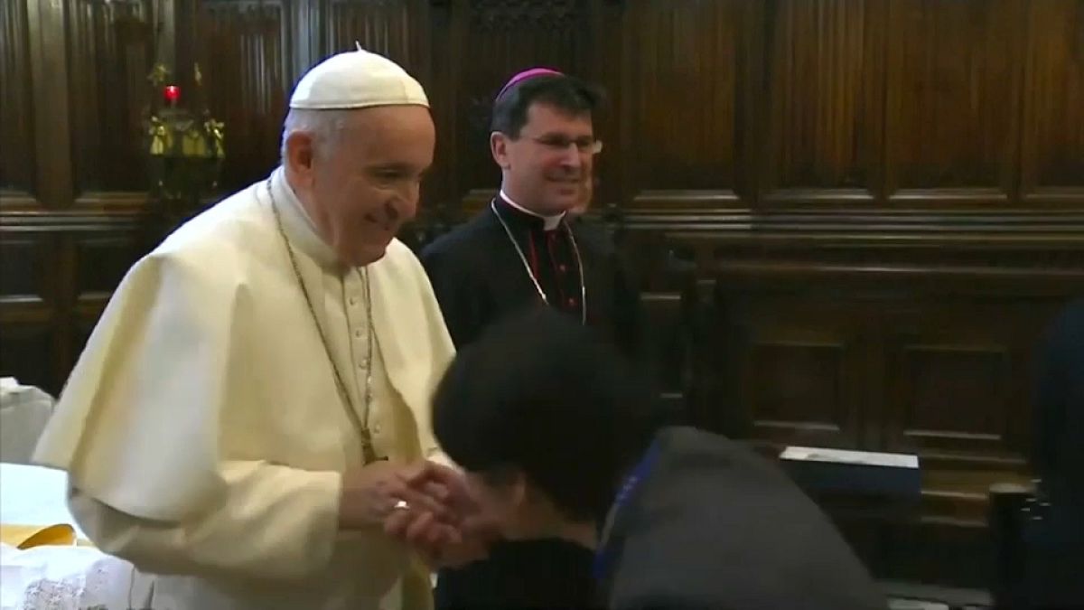 Watch: Pope Francis doesn't want anyone to kiss his papal ring