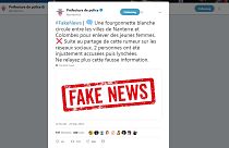 Capture d'écran Twitter Préfecture de police de Paris