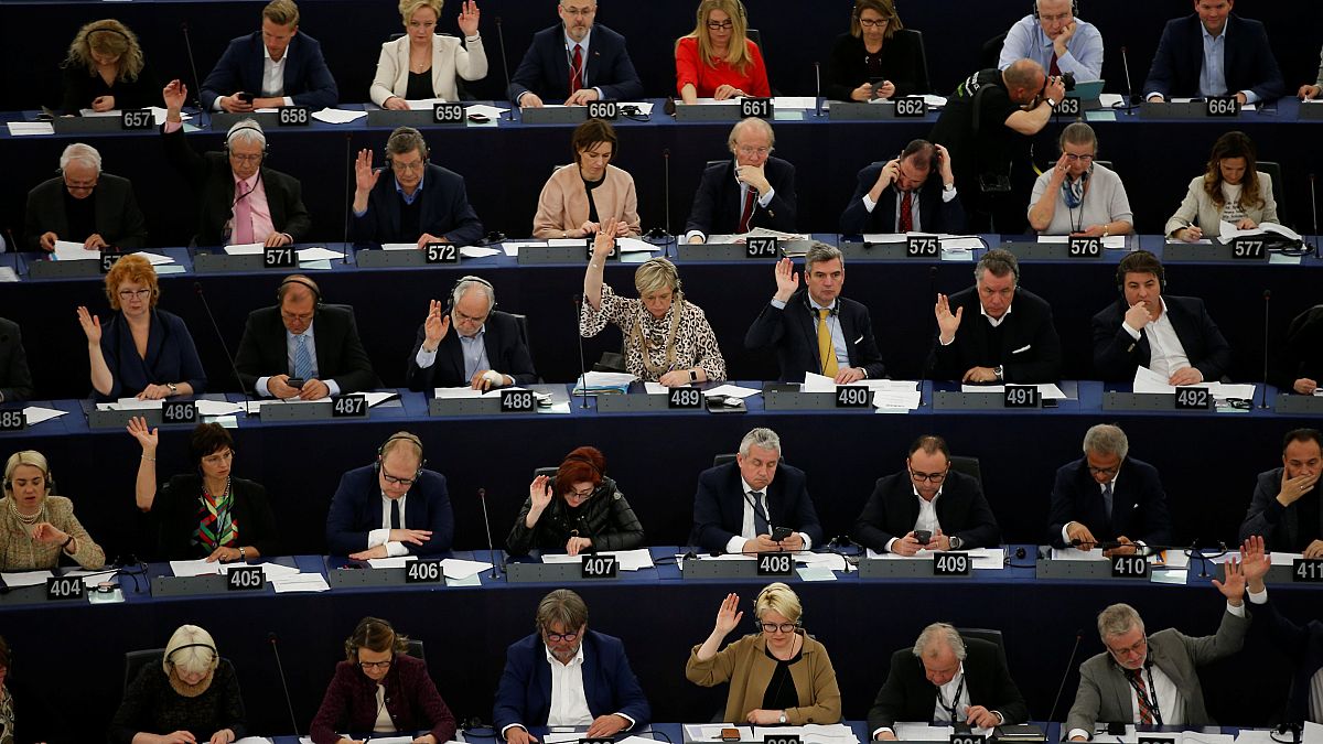 Vote des députés européens à Strasbourg
