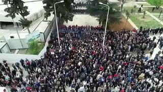 Ellenzéki tüntetések Albániában