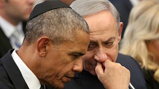 نتانیاهو تصاویرش با اوباما را وارد کارزار انتخاباتی خود‌ کرد