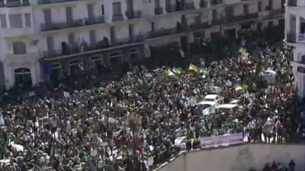 Centenares de miles de personas vuelven a manifestarse en Argelia Centenares de miles de personas vuelven a manifestarse en Argelia