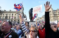 London: Brexit-Befürworter demonstrieren vor Parlament