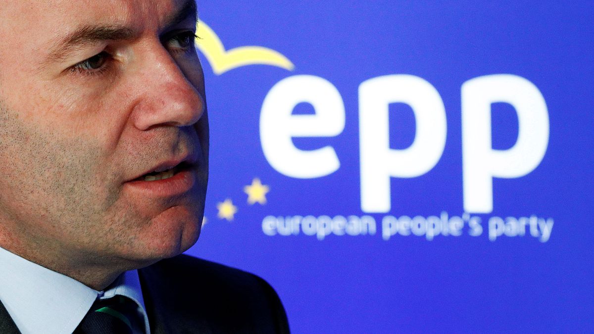 EPP candidate Manfred Weber in Brussels, Belgium, March 22, 2019