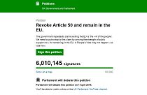 UK petition to revoke Article 50 and cancel Brexit passes 6m signatures