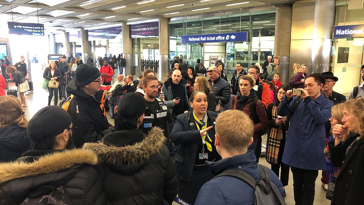 St Pancras Railway Station in London, Britain, March 30, 2019