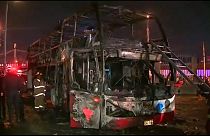 Пожар в автобусе унес 20 жизней