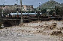 سیل در خرم آباد و طغیان خرم رود