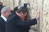 Bolsonaro visita Muro das Lamentações