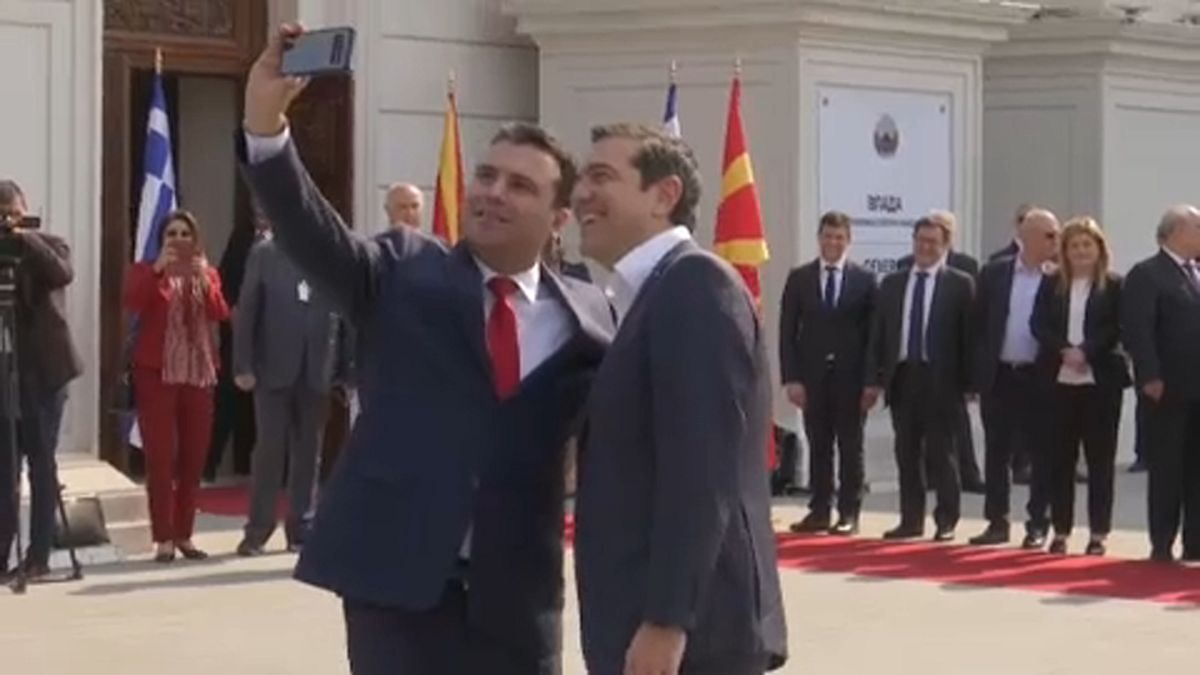 Histórica visita de Alexis Tsipras a Macedonia del Norte