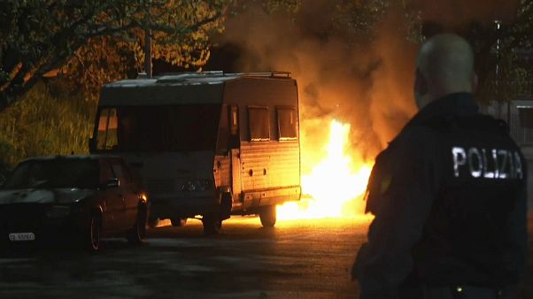 Протесты против переселения цыган в Риме Протесты против переселения цыган в Риме