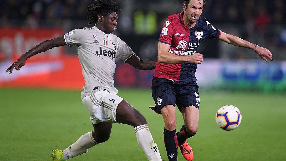 Juventus teen star Moise Kean suffers racist abuse but team mate says blame is '50'/50'