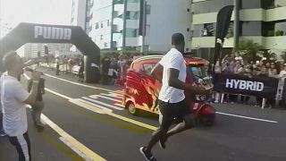 The tuk-tuk provided little competition for Bolt