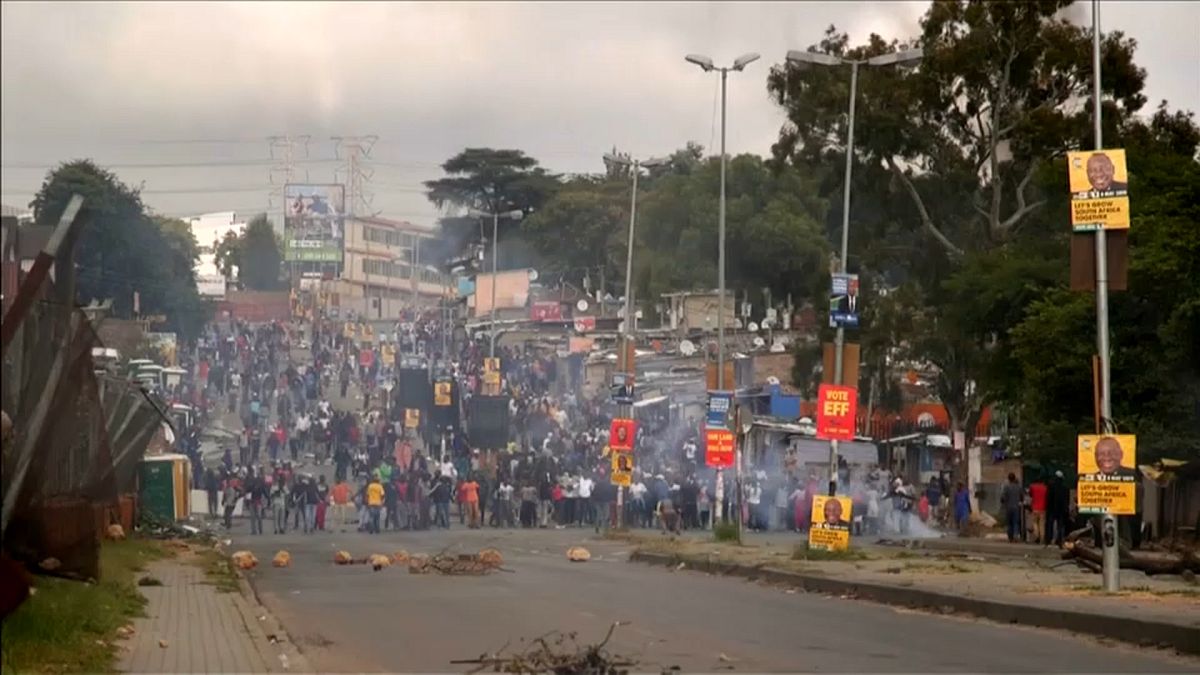 Manifestações em Joanesburgo