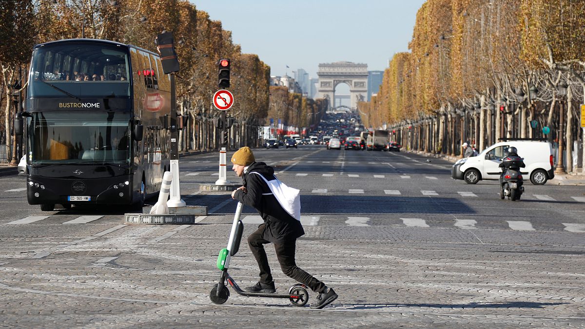 Paris to tackle electric scooter craze with fines for riding on pavements