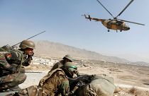 جنود أفغان يخوضون تدريبات في مركز التدريب العسكري في العاصمة كابل