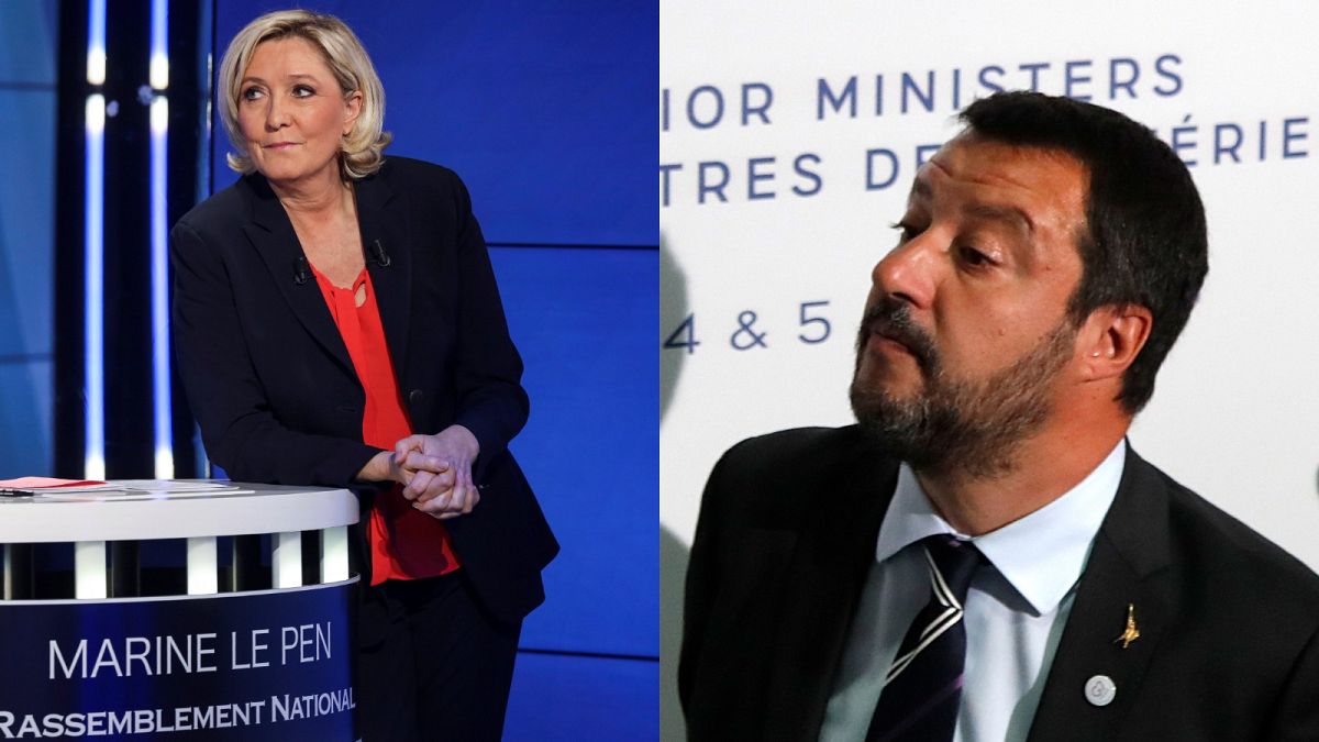 Europee 2019: Matteo Salvini incontra Marine Le Pen