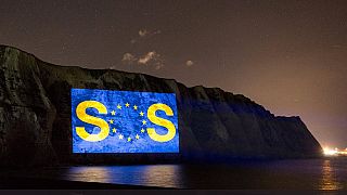 Brexit SOS beamed on to the white Cliffs of Dover