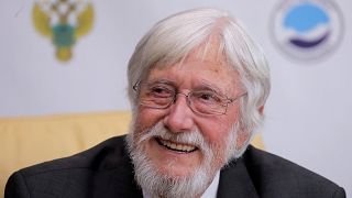 Explorer Jean-Michel Cousteau attends a meeting with officials in Moscow.