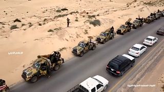 جانب من الحشد العسكري في مواجهات طرابلس