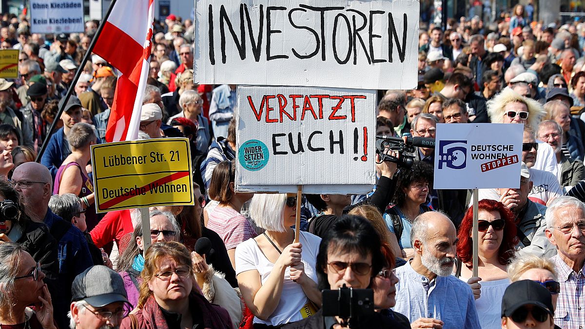 Germans take to streets in rent rise protests demanding more homes to become social housing