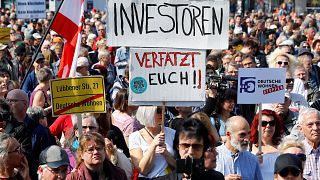 Germans take to streets in rent rise protests demanding more homes to become social housing