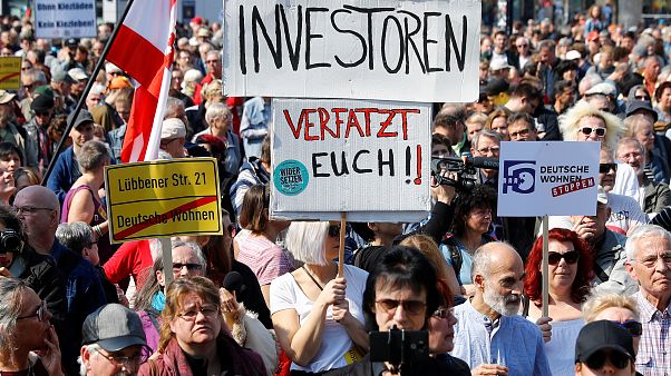 Germans take to streets in rent rise protests demanding more homes to become social housing Germans take to streets in rent rise protests demanding more homes to become social housing