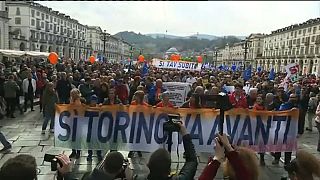 Italy: Hundreds march in favour of high-speed train between France and Italy