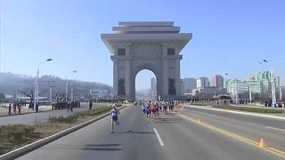Una maratón con extranjeros en Corea del Norte