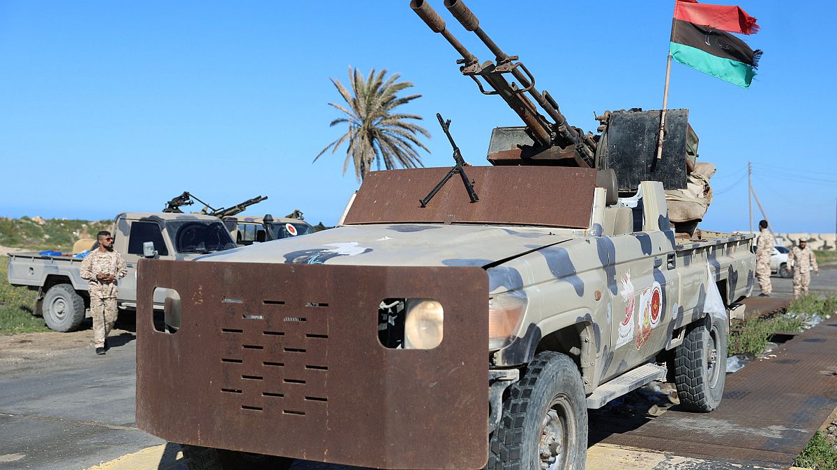 مركبات عسكرية تابعة لقوات مصراتة 