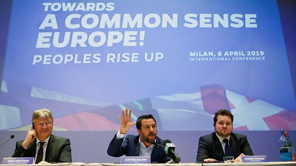 Für "ein wehrhaftes Europa": Rechter Schulterschluss von AfD und Lega Für "ein wehrhaftes Europa": Rechter Schulterschluss von AfD und Lega