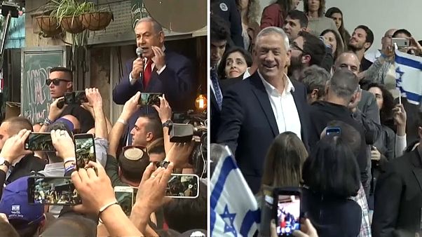 Benjamin Netanyahu et Benny Gantz Benjamin Netanyahu et Benny Gantz